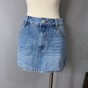 Blank NYC Studded Denim Mini Skirt, 31